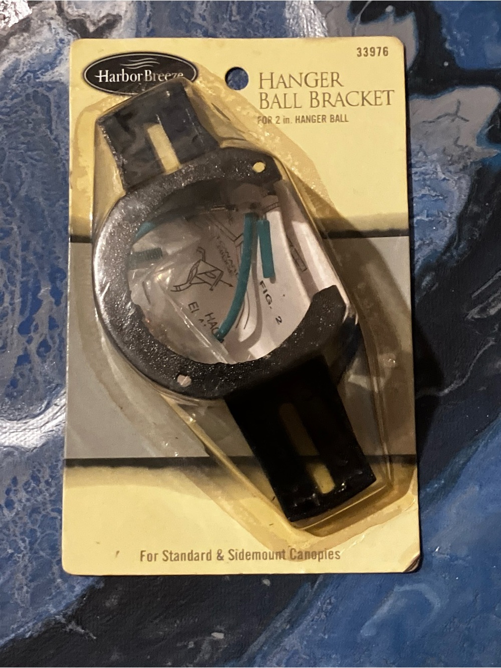 Black Hanger Ball Bracket for Canopies